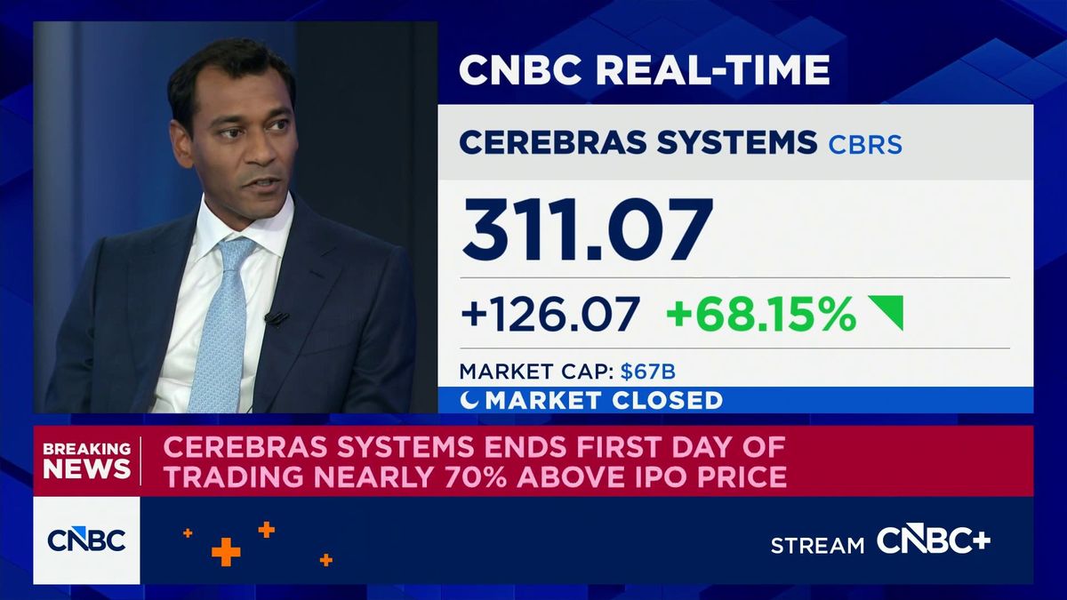 Cerebras IPO mints two billionaires, sets stage for potential AI wave 3 Cerebras Systems ends first day of trading nearly 70% above IPO price