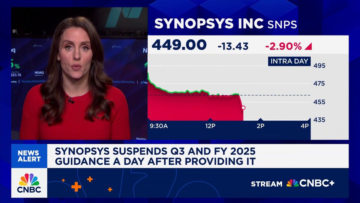 Synopsys pulls full-year guidance, citing new China export restrictions 1 Synopsys suspends Q3 and FY 2025 guidance a day after providing it