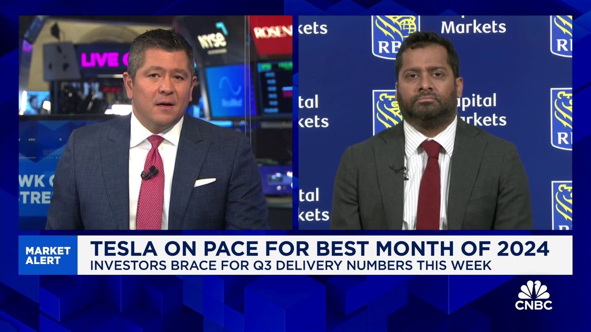 Tesla stock slips after EV maker misses estimates on deliveries 2 Tesla is a place where investors can find safety, says RBC's Tom Narayan