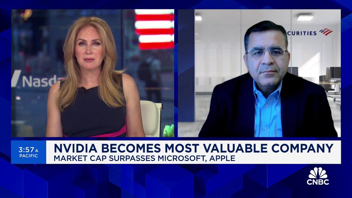 Nvidia remains a little-known brand despite briefly passing Apple, Microsoft in market cap 1 The generative AI market is in the second year of 3-5 year deployment cycle, says BofA’s Vivek Arya