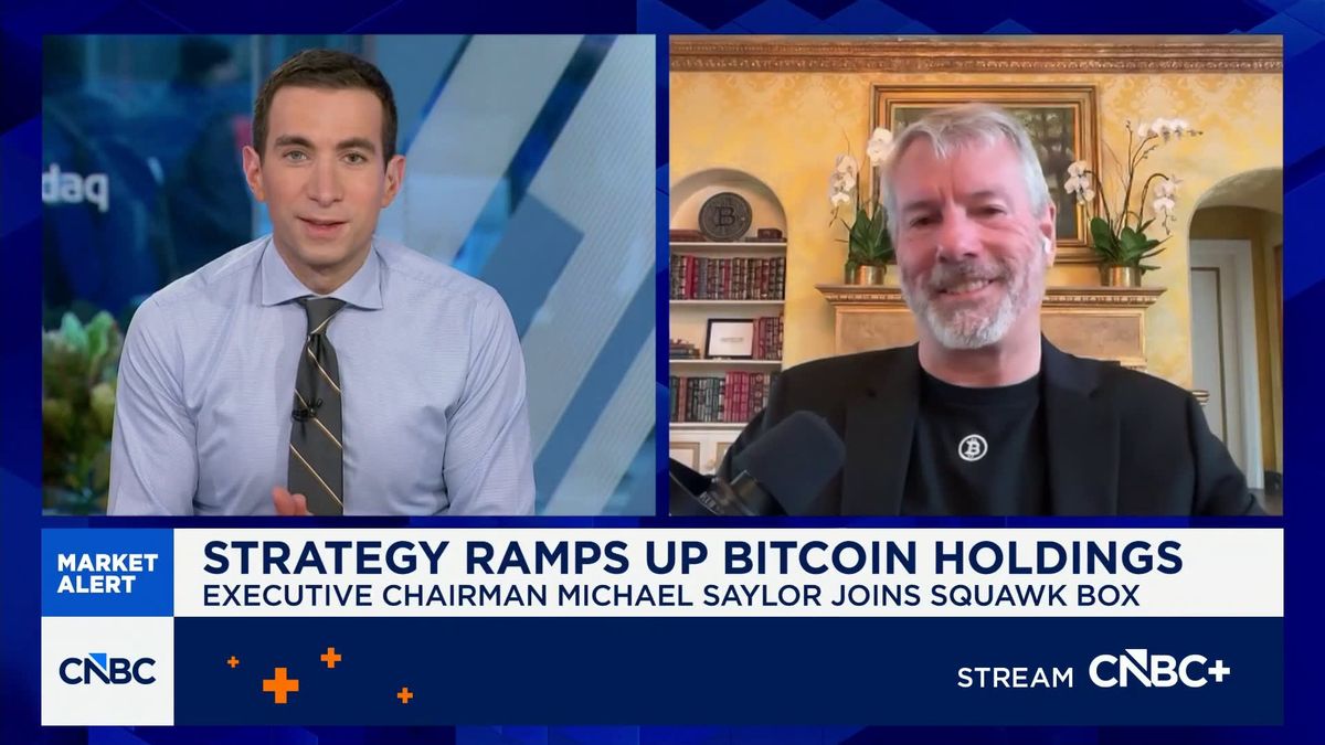 Michael Saylor downplays Strategy credit risk as bitcoin tumbles: 'We'll refinance the debt' 1 Strategy's Michael Saylor: We won't be selling bitcoin, we'll be buying 'every quarter forever'