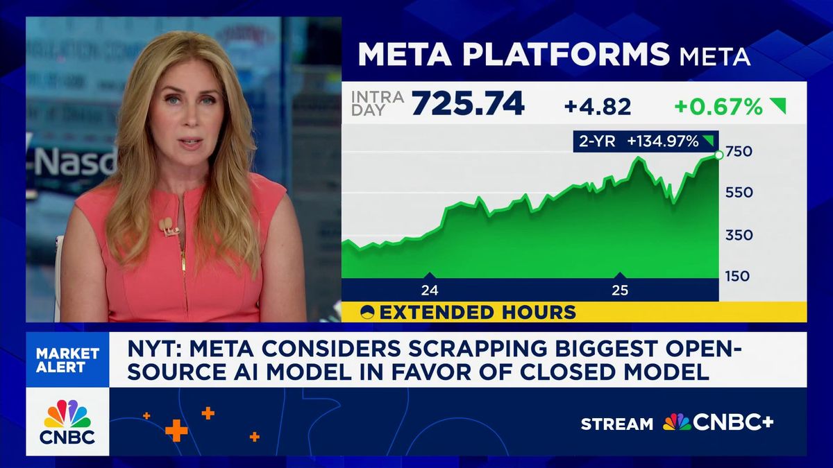 Meta says it won't sign Europe AI agreement, calling it an overreach that will stunt growth 1 Executive Edge: Meta is reportedly considering a significant change to its AI strategy