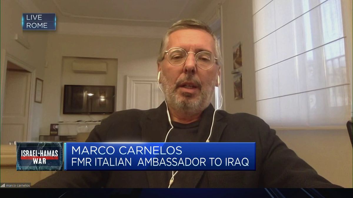 Goldman Sachs says the Israel-Hamas war could have major implications for Europe's economy 2 Nobody knows the endgame of the Israel-Hamas war, says former Italian ambassador to Iraq
