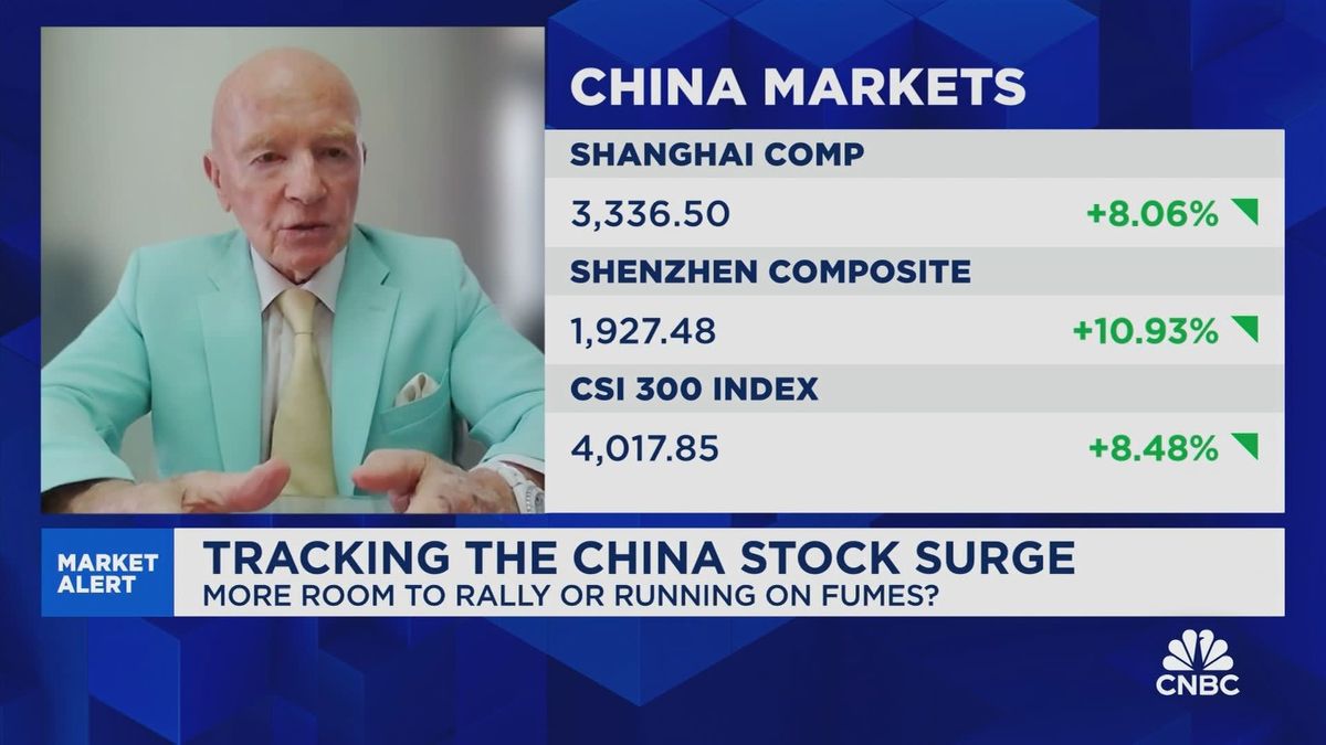 'No challenges can stop China's progress' Xi Jinping says in 75th anniversary speech 1 Mobius: China represents 30% of the Emerging Market Index."