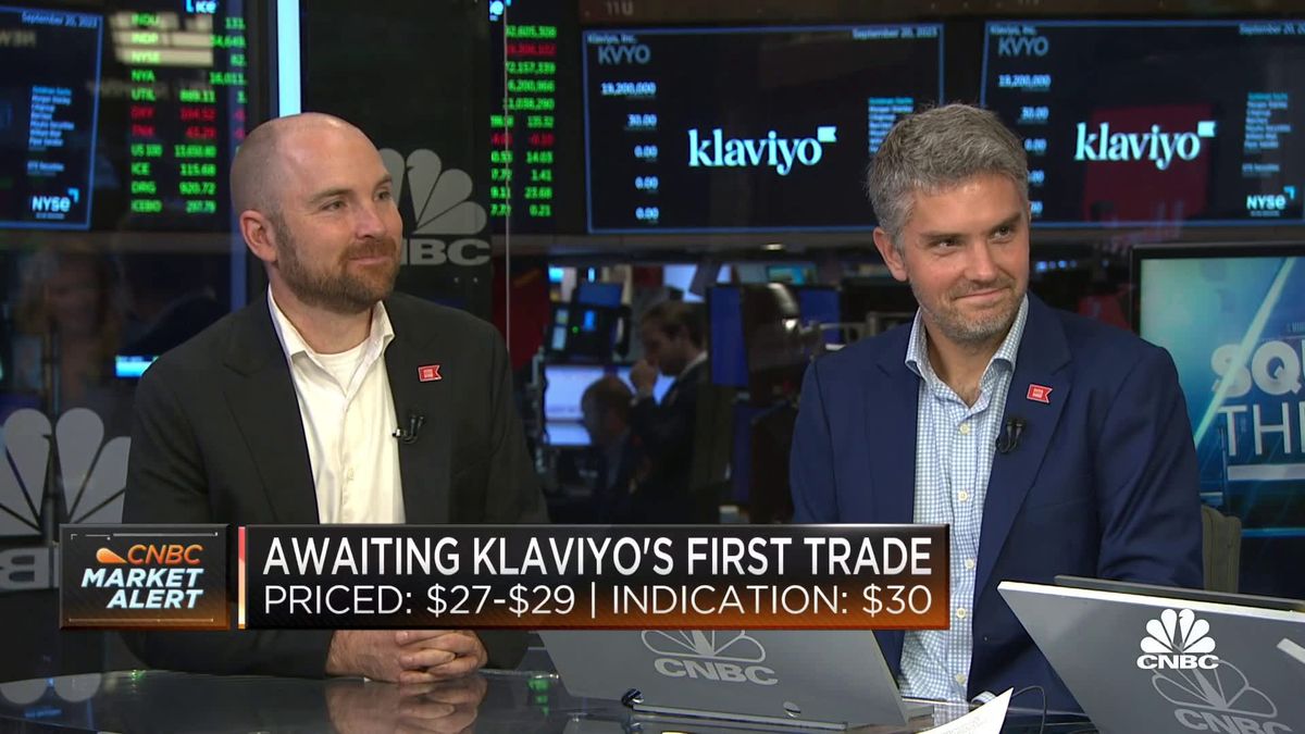 Wall Street's 'meh' response to tech IPOs shows Silicon Valley's valuation problem 2 Watch CNBC's full interview with Klaviyo co-founders Ed Hallen and Andrew Bialecki