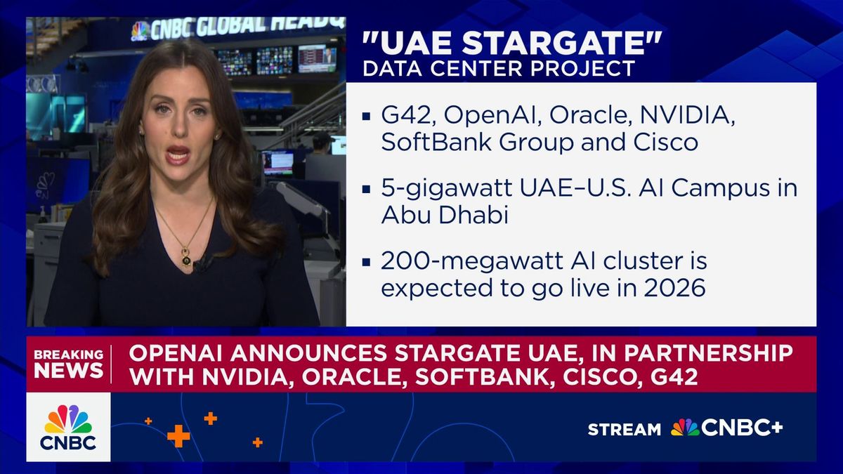 The U.S.' AI love affair with the UAE isn’t just about access — it’s about dominance 1 OpenAI announces Stargate UAE, in partnership with Nvidia, Oracle, SoftBank, Cisco, G24