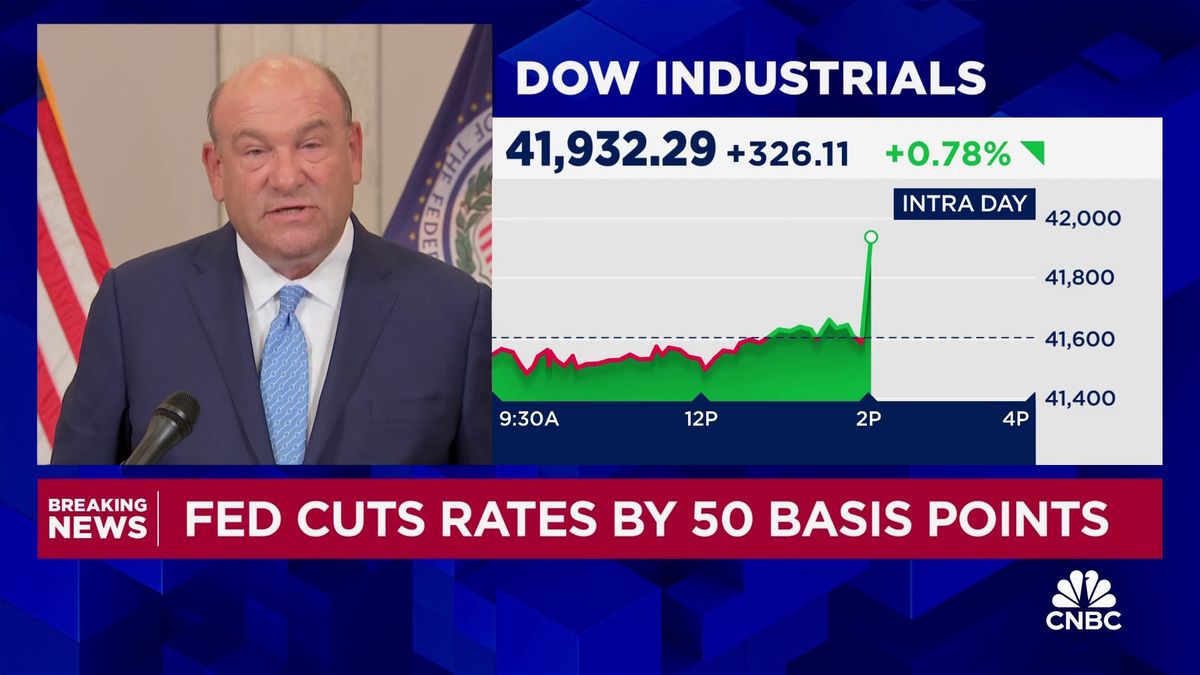 Fed slashes interest rates by a half point, an aggressive start to its first easing campaign in four years 1 Federal Reserve cuts rates by 50 basis points