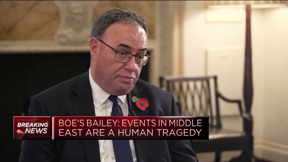 Goldman Sachs says the Israel-Hamas war could have major implications for Europe's economy 1 Watch CNBC's full interview with Bank of England Governor Andrew Bailey