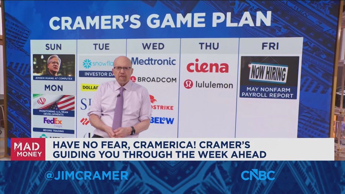 Jim Cramer says Dell’s blowout quarter sets up a crucial week for AI stocks 2 Jim Cramer looks ahead to next week's market game plan
