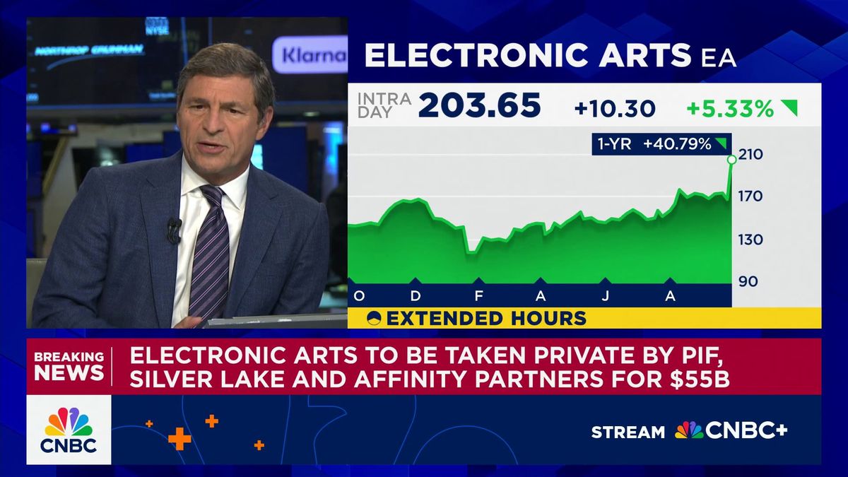 EA going private in $55 billion deal that will pay shareholders $210 a share 1 Electronic Arts to be taken private by PIF, Silver Lake and Affinity Partners for $55B