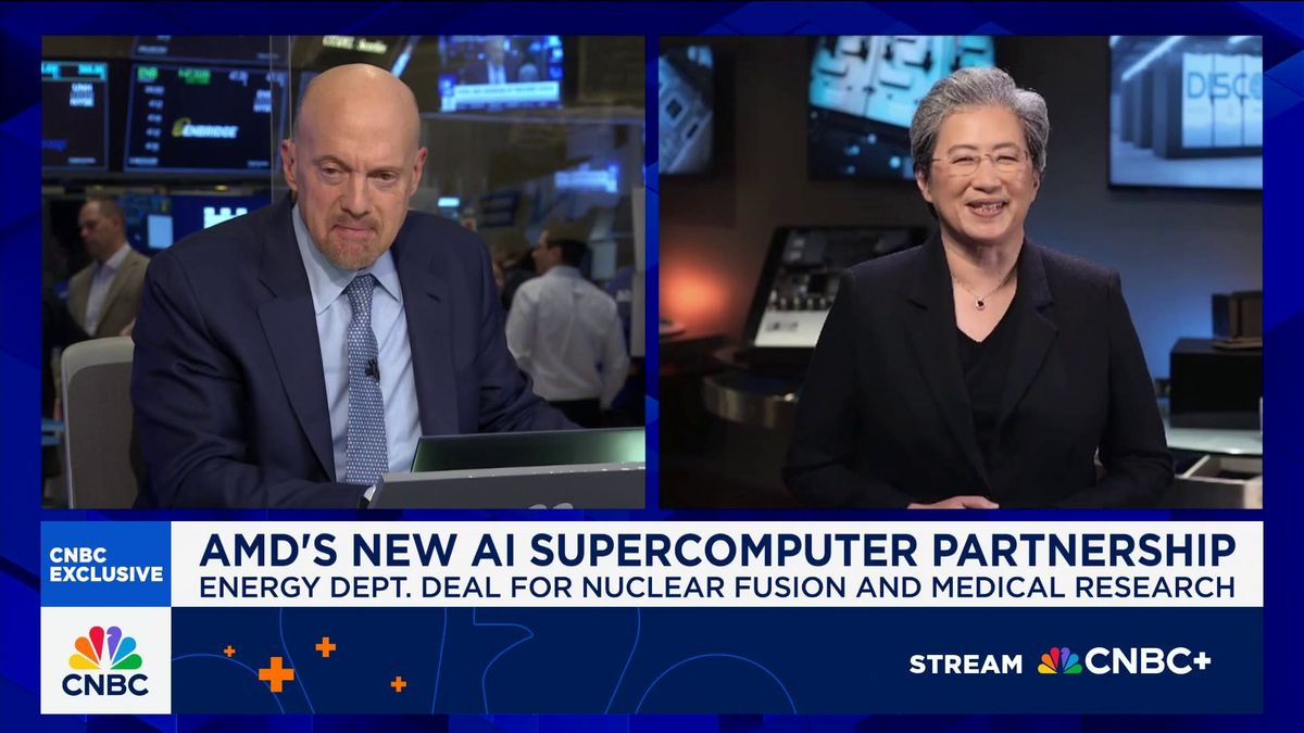AMD reports better-than-expected results but margin guidance only meets estimates 1 AMD CEO on new $1 billion AI supercomputer partnership with the Department of Energy