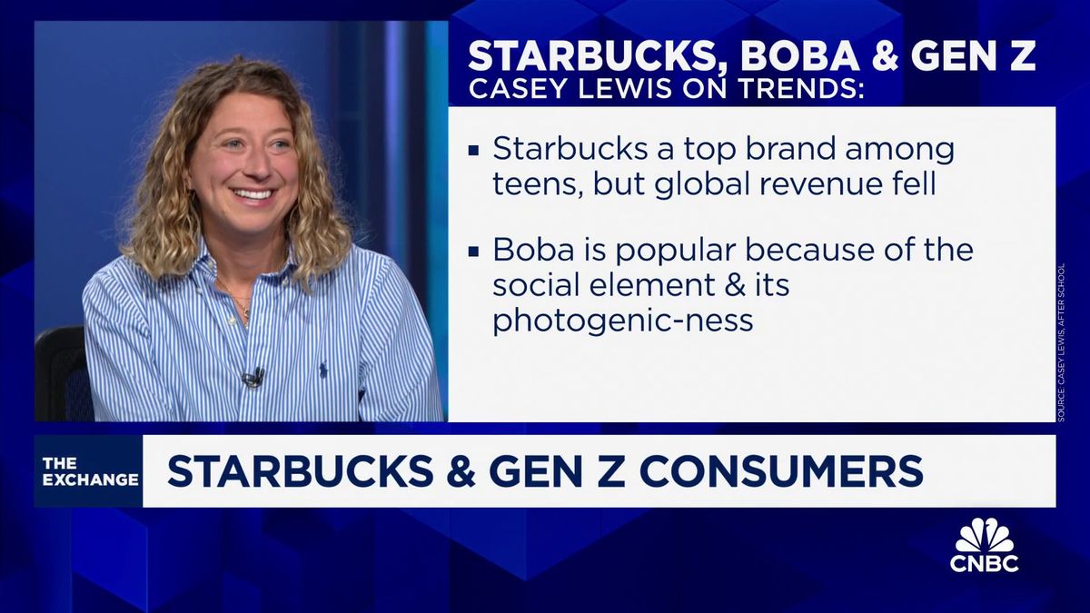 Gen Z's shopping decisions are heavily driven by TikTok and influencers, report finds 1 Starbucks trying to revive Gen Z consumer with Boba tea, says Casey Lewis