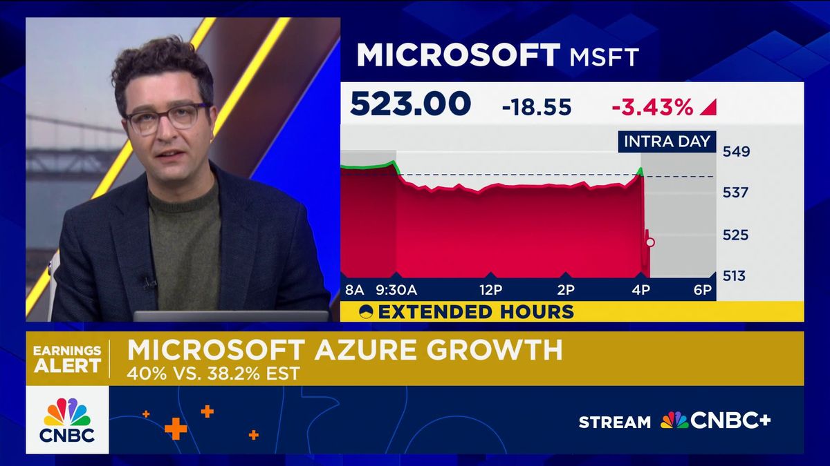 Microsoft plans to hire more but with 'a lot more leverage' thanks to AI, CEO Satya Nadella says 1 Microsoft earnings beat estimates, Azure revenue jumps 40%