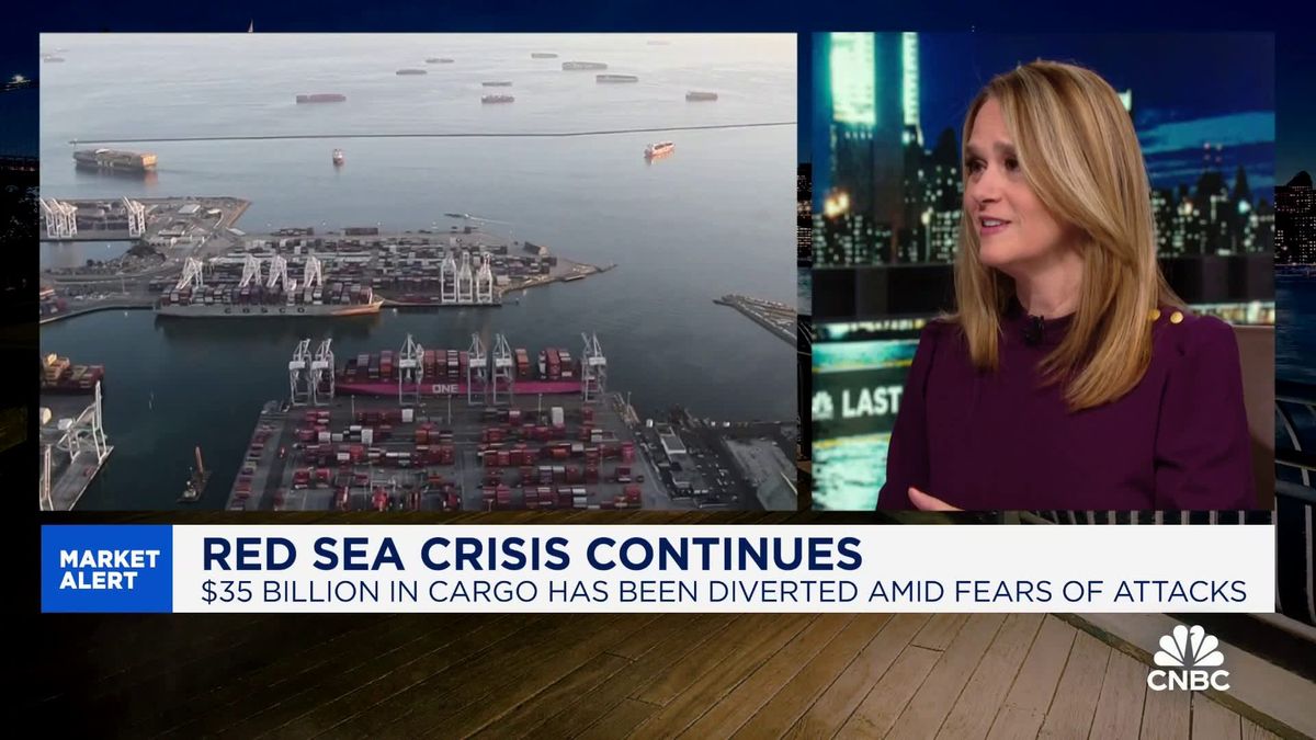 Shippers have already diverted about $35 billion in cargo from the Red Sea amid fears of attacks 1 $35 billion in cargo diverted away from Red Sea amid attack fears