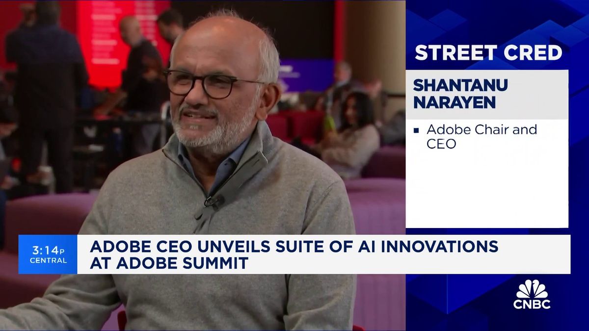 Adobe shares soar 17% on better-than-expected results 1 Adobe CEO on AI innovation, expanding AI strategy and revenue growth