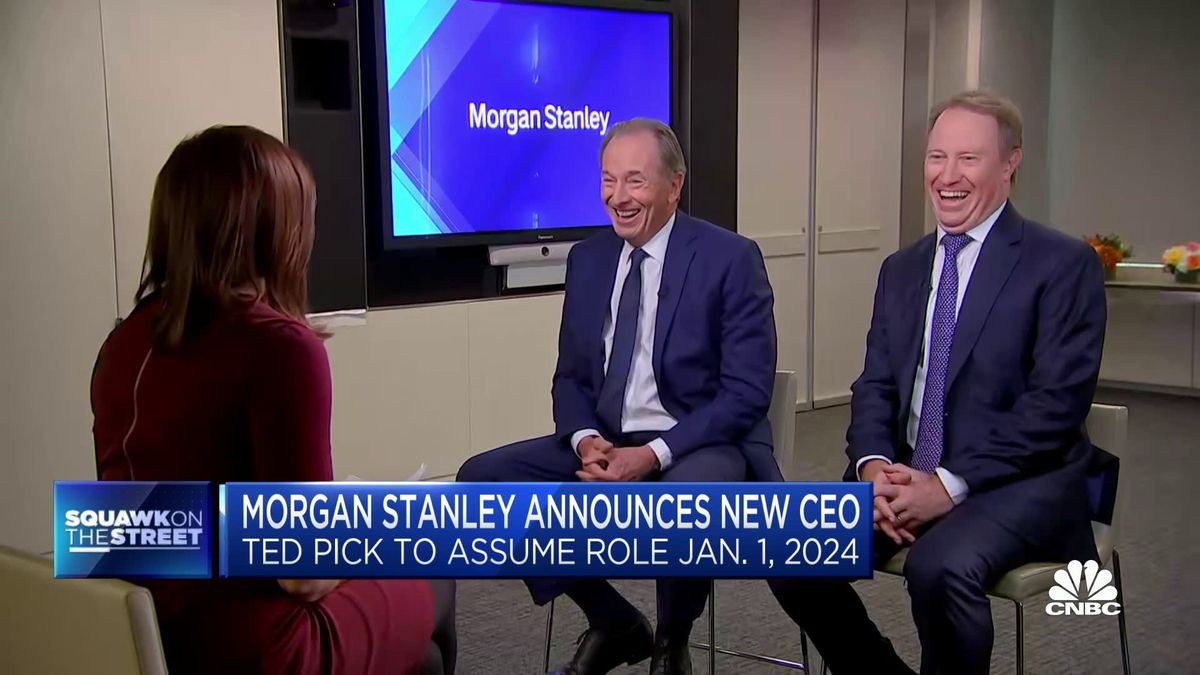 Morgan Stanley says Ted Pick will succeed James Gorman as CEO on Jan. 1 1 Morgan Stanley's incoming CEO Ted Pick: Our business strategy is sound, there will be no change