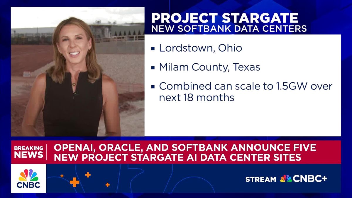 OpenAI's historic week has redefined the AI arms race for investors: 'I don't see this as crazy' 4 Oracle, OpenAI and SoftBank unveil $400 billion Stargate data center expansions