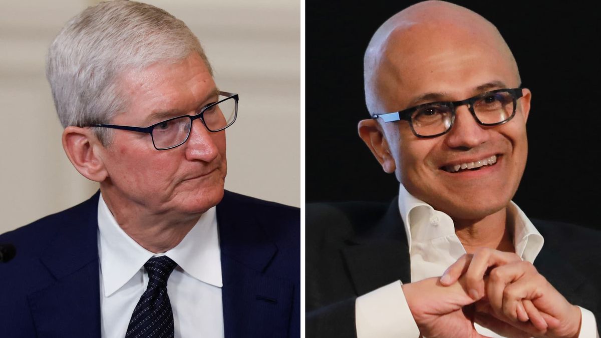 Microsoft briefly tops Apple as most valuable public company Microsoft briefly tops Apple as most valuable public company