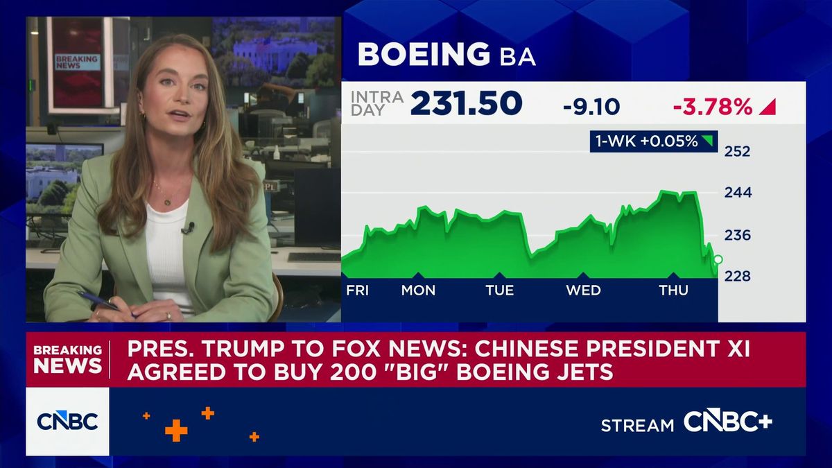 China will order 200 Boeing jets, Trump tells Fox News 1 President Trump to Fox News: Chinese President Xi agreed to buy 200 'big' Boeing jets