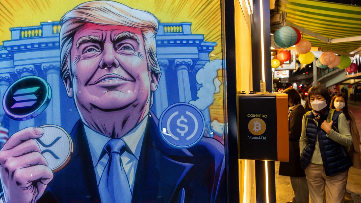 Trump token plunges over 20%, bitcoin pulls back from inauguration day record of 9,000