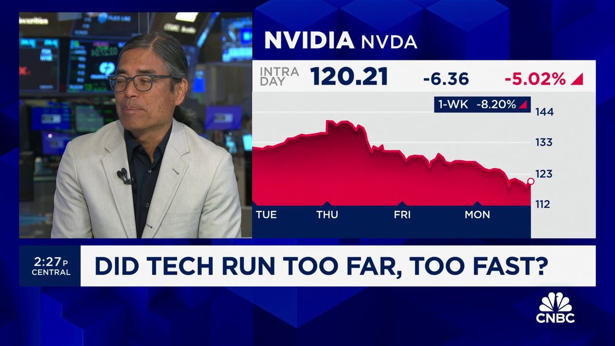 Nvidia slides 13% in three days after briefly becoming most valuable company 1 Nvidia will continue to experience many corrections along the way, says Alger CEO