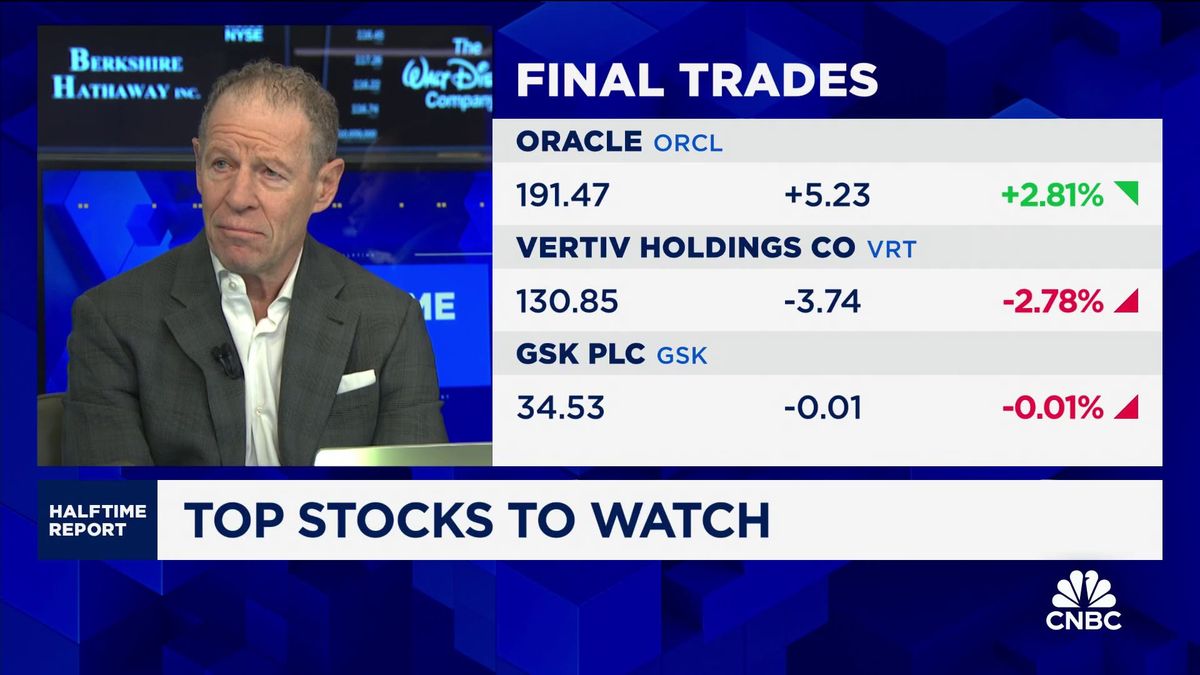 Oracle shares slide on earnings and revenue miss, disappointing forecast 1 Final Trades: Oracle, Vertiv Holdings and GSK