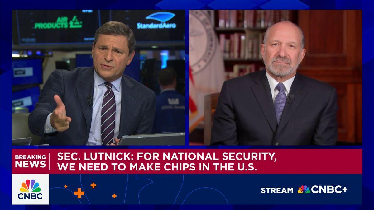 Intel in talks with other large investors for equity boost at discount, sources say 1 Watch CNBC's full interview with U.S. Commerce Secretary Howard Lutnick