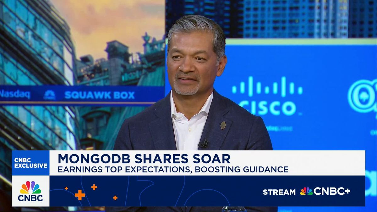 'AI may eat software,' but several tech names just wrapped a huge week 1 MongoDB CEO Dev Ittycheria on Q2 results: The opportunity in front of us is massive