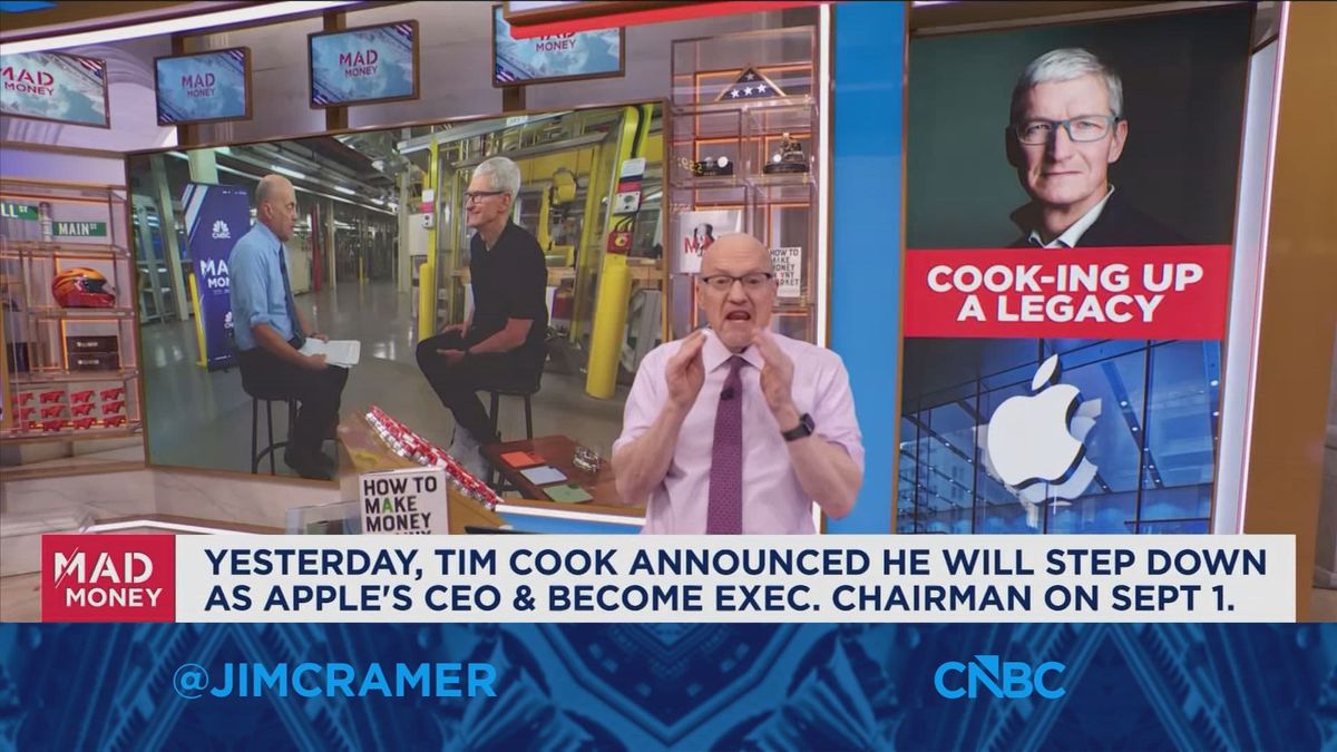 Jim Cramer says Tim Cook accomplished something 'almost impossible' as Apple CEO 1 Jim Cramer praises Tim Cook for accomplishing something 'almost impossible' as CEO