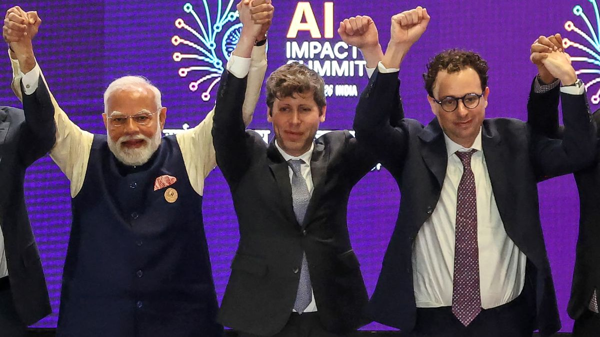 OpenAI and Anthropic’s rivalry on display as CEOs don’t hold hands at India AI summit