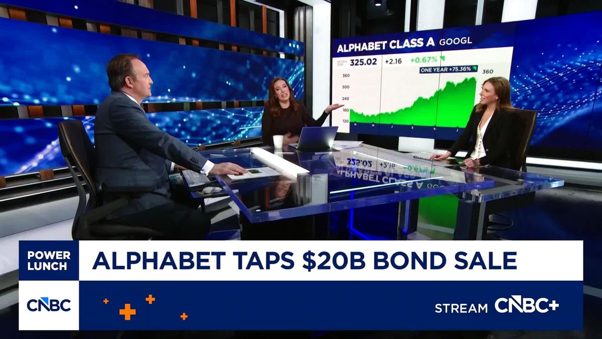 Alphabet calls out new AI-related risks, as it taps debt market to fund build-out 1 Alphabet taps $20B bond sale to fund AI capex