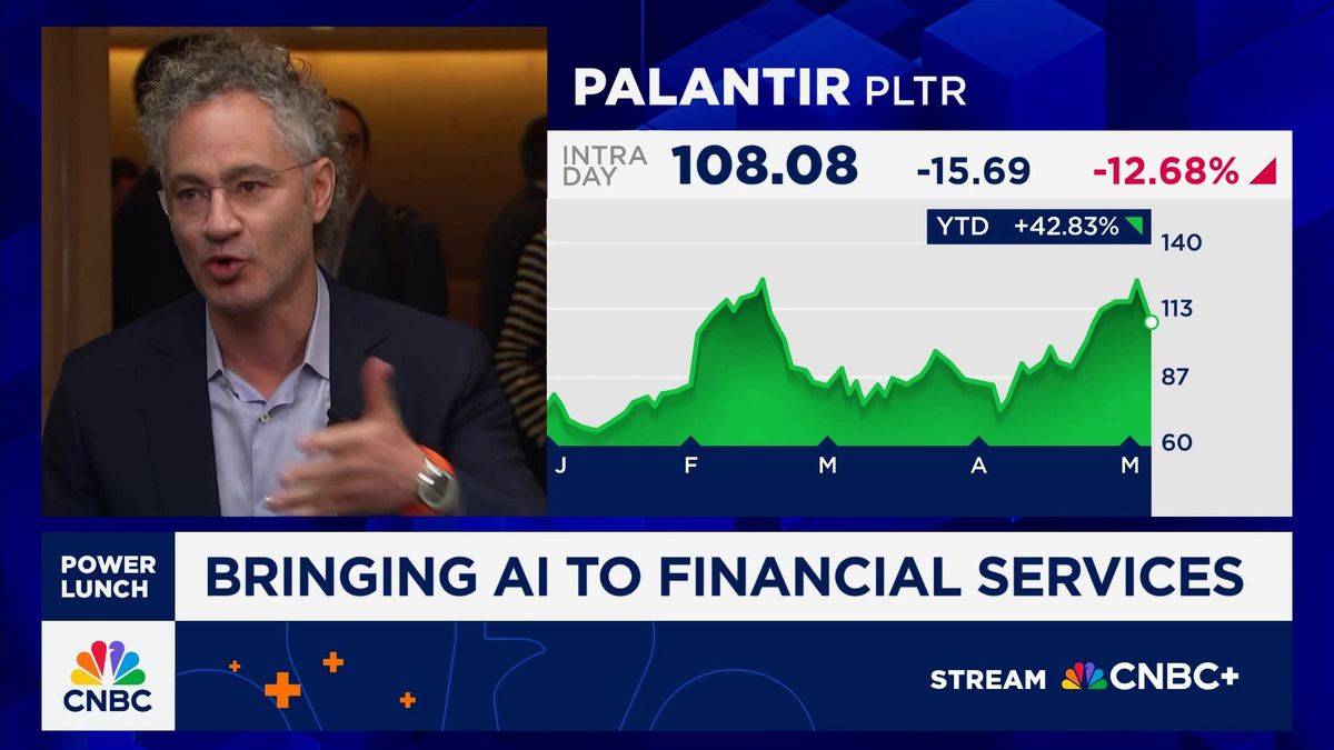 Palantir CEO Alex Karp sells more than $50 million in stock 1 Palantir CEO: We're bringing revenue growth at much lower costs to regional banks