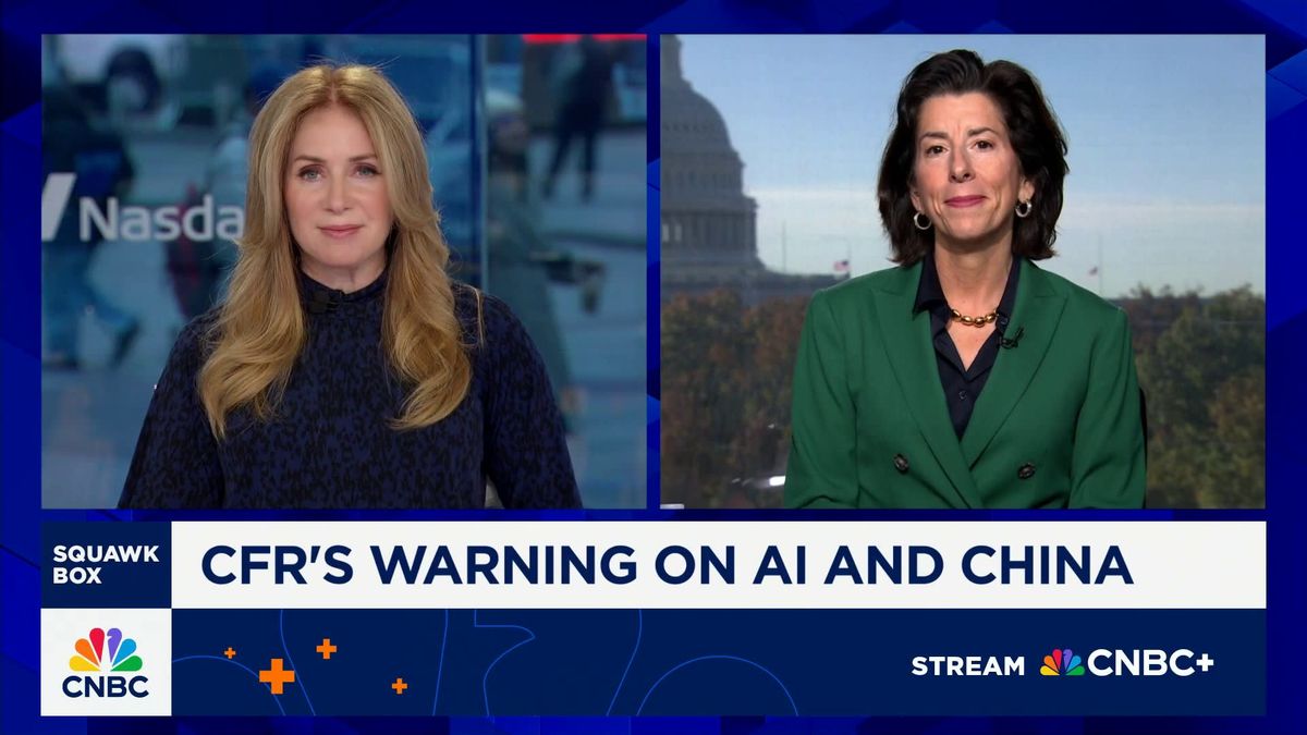 Alibaba is helping Chinese military target the U.S., White House memo claims: FT 2 Gina Raimondo: U.S. needs to lead in AI, quantum and biotech in order to win and outcompete China