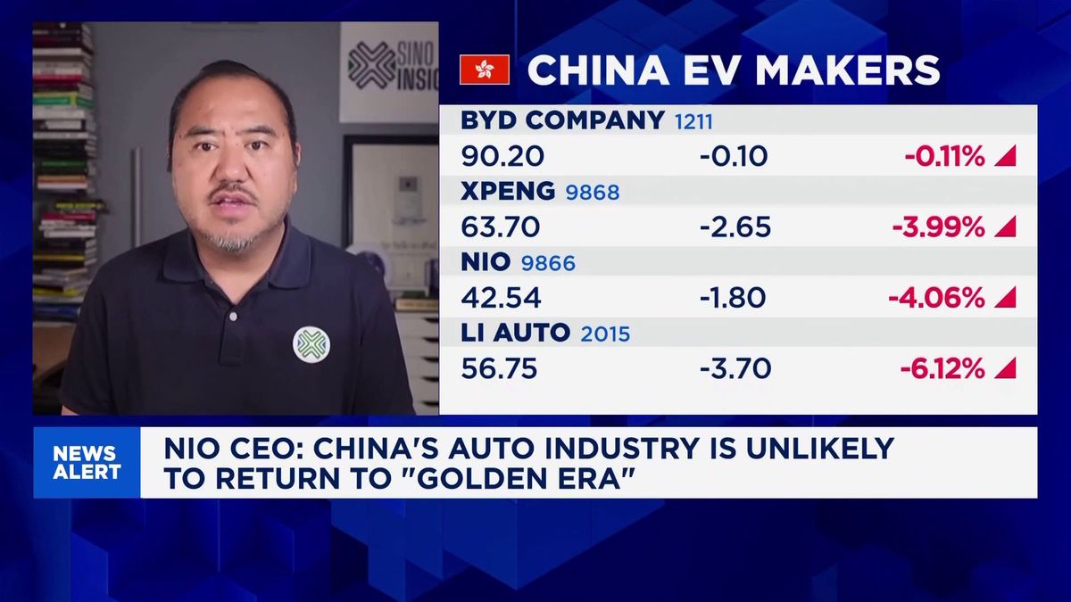 Electric vehicle giant BYD predicts 80% of China car sales will soon be electric 1 China's EV giants chase tech-first rebrands and foreign markets to survive: Expert