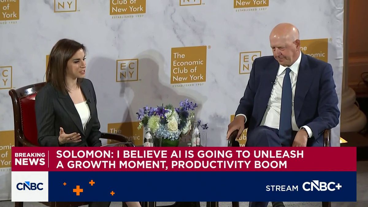 Goldman Sachs CEO David Solomon says markets are in 'greed' mode as AI companies seek billions 1 Goldman's David Solomon on AI environment: In a moment where there's more greed than there is fear