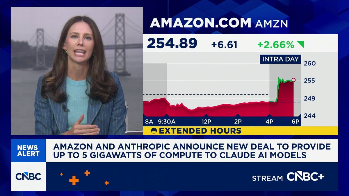Trump says Anthropic is shaping up and a deal is 'possible' for Department of Defense use 2 Amazon and Anthropic announce new deal to provide up to 5 gigawatts of compute to Claude AI models