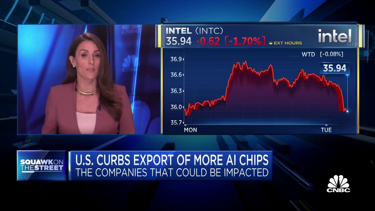China's largest chipmaker SMIC posts a 80% drop in third-quarter profit 2 U.S. curbs export of more A.I. chips to China: The companies that could be impacted