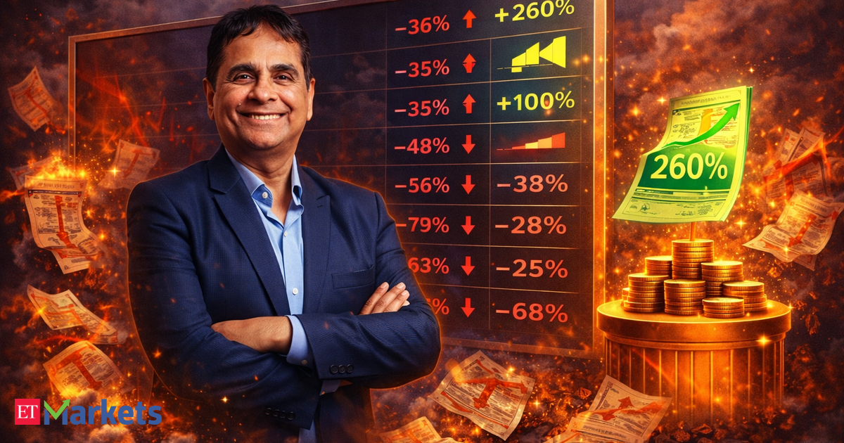 Vijay Kedia’s FY26 scorecard: Losses dominate with 14 stocks falling up to 68%; SME multibagger shines