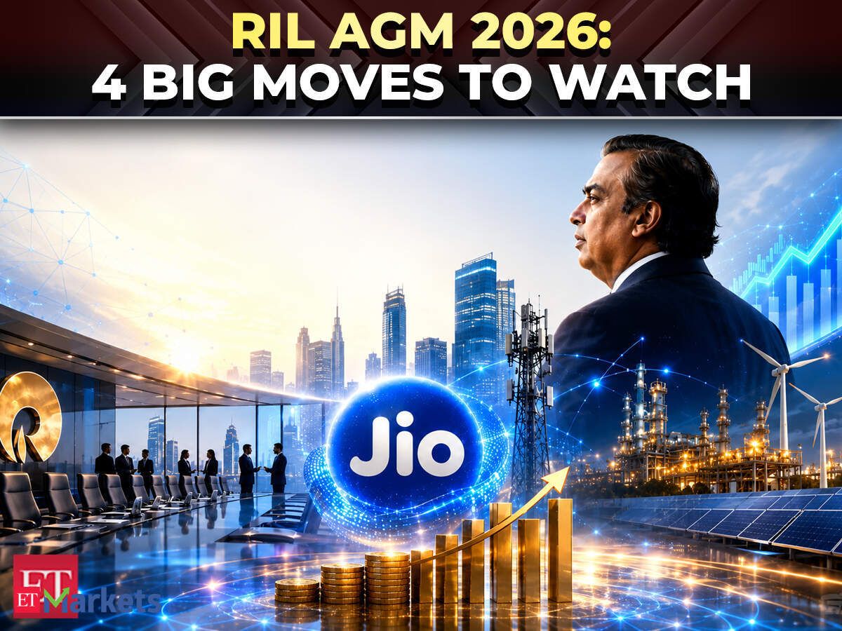 RIL AGM 2026: Date, Time & 4 Big Things to Watch (Jio IPO, Retail, Energy) RIL AGM 2026: Date, Time & 4 Big Things to Watch (Jio IPO, Retail, Energy)