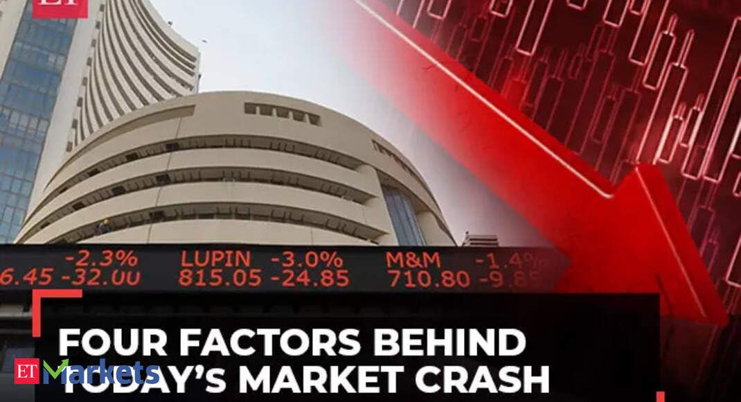 Sensex crashes over 1100 pts, Nifty below 22,000: Key factors why Sensex crashes over 1100 pts, Nifty below 22,000: Key factors why
