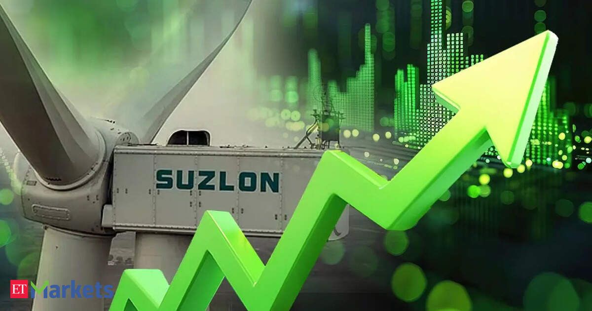 Suzlon Energy shares jump 5%, rebound 27% from March’s record low. What’s driving the rally? Suzlon Energy shares jump 5%, rebound 27% from March’s record low. What’s driving the rally?