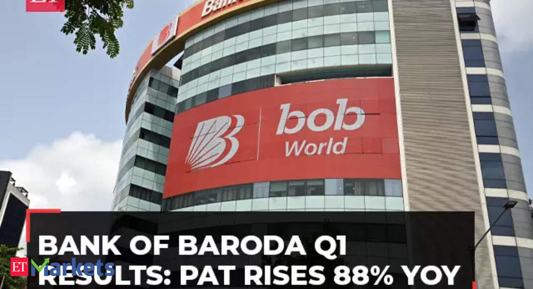 Bank of Baroda Q1 Results: PAT rises 88% YoY to Rs 4,070 cr; NII up 24%