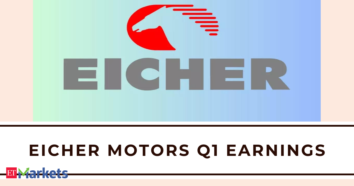 Eicher Motors Q1 Results: Cons PAT jumps 20% YoY to Rs 1,101 crore, beats estimates Eicher Motors Q1 Results: Cons PAT jumps 20% YoY to Rs 1,101 crore, beats estimates