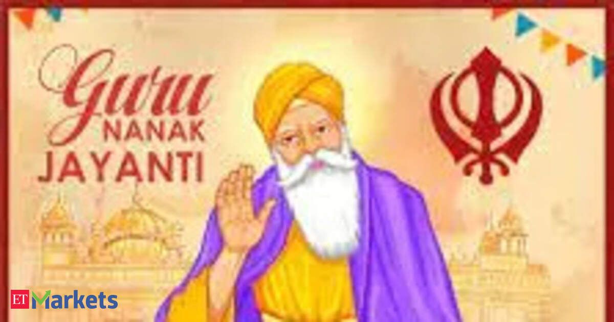 Is the stock market closed for Gurunanak Jayanti on Monday?