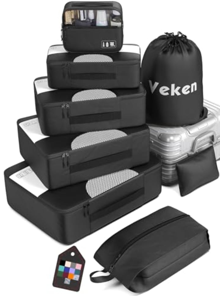 51+ top travel accessories on sale for Cyber Monday 18 Veken 8-Set Packing Cubes
