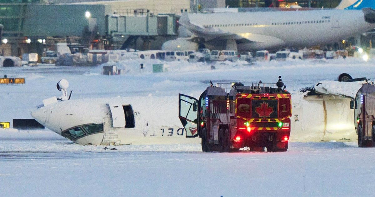 Passenger on flipped Delta jet recalls being upside down and ‘hanging from our seat belts’