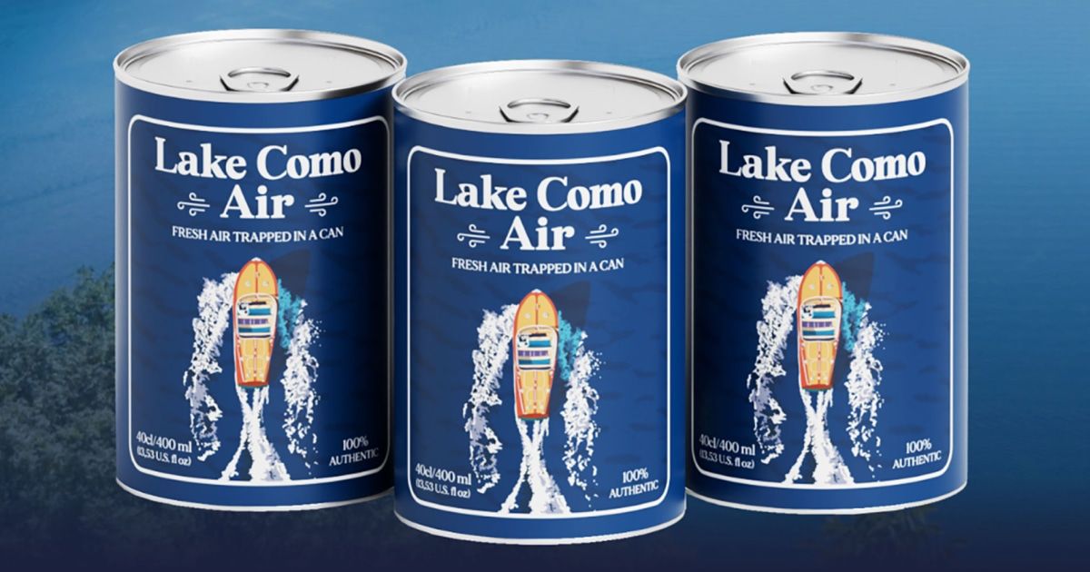 Lake Como in a can? ‘Air’ from tourist destination on sale for in Italy Lake Como in a can? ‘Air’ from tourist destination on sale for in Italy