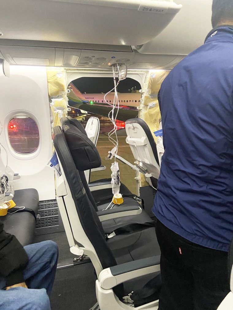 Alaska Airlines grounds 747s after a piece of a plane wall detached mid-air 1 airline mishap