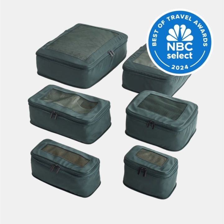 We tested 150+ travel products to find the best suitcases, bags and accessories 25 Quince Revive Nylon Eco Compression Cubes (6-Pack)