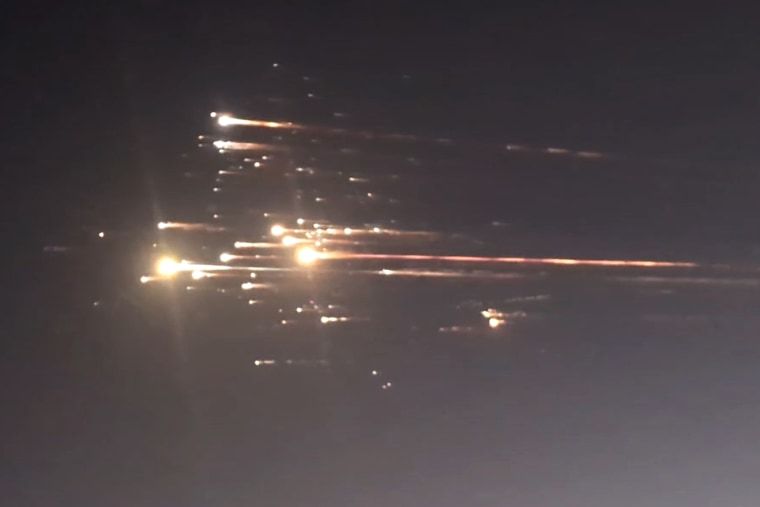 SpaceX rocket explosion leads to flight delays at Florida airports over fears of falling debris 1 SpaceX debris sky aerial